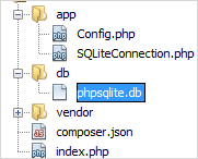 SQLite PHP Connect New SQLite File
