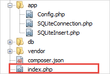 SQLite PHP Insert Demo