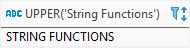 SQLite string functions - UPPER function